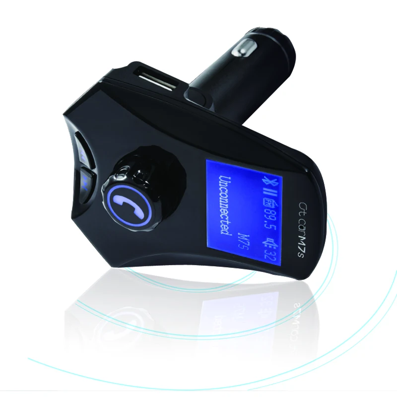 Dropshipping M7S FM Transmitter BT Car Kit Wireless MP3 Player Handsfree with LCD Display USB TF Car Charger