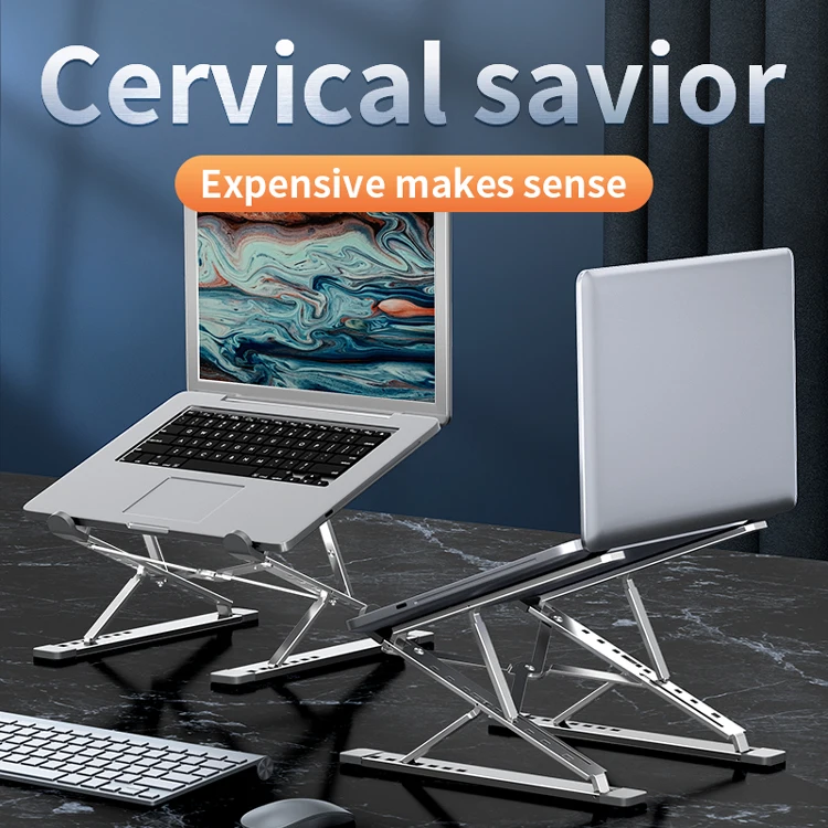 MC N8 эргономичная регулируемая Портативная подставка из алюминиевого сплава для ноутбука складные двухслойные подставки планшетного ПК