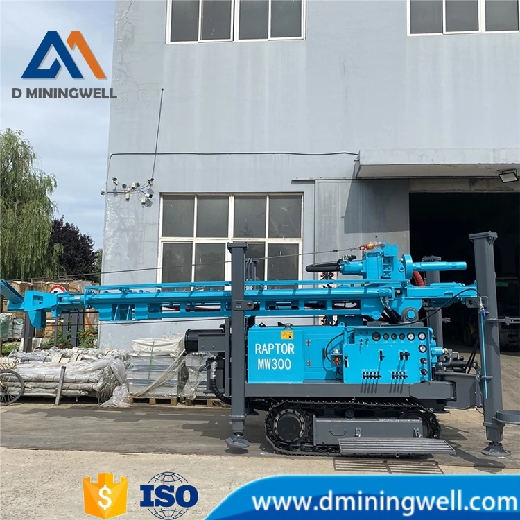 China-Made Crawler Water Well Drill Rig Machine 200m/300m/500m Capacity for Mining Drilling Rig Applications
