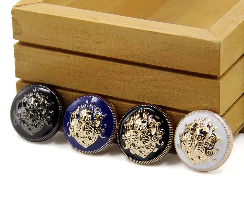 wholesale customize 10mm 11.5mm 12.5mm 15mm 18mm 20mm 23mm 25mm pearl metal down holes shank sewing buttons