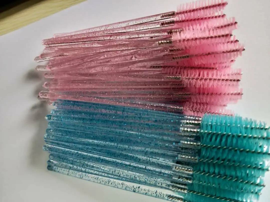 Disposable Eyelash Extension Mascara Wand Colorful Eyebrow Comb Brushes Eyelash Brush