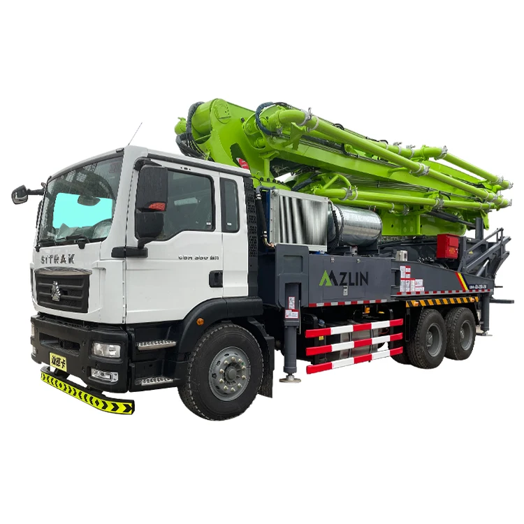 Concrete Machinery 42m Truck Mounted Concrete Boom Pump for Sale Diesel Pump Price Pump Provided 2016 ZLIN5320THB 42M 2001-4000