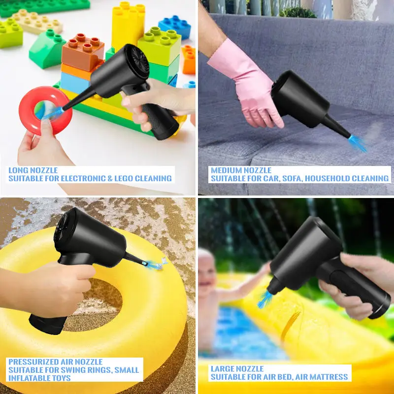 Cordless Air Duster Blower Electric Air Duster for Computer Keyboard Electronics Cleaning 6000mAh Battery Electronic Dust Blower