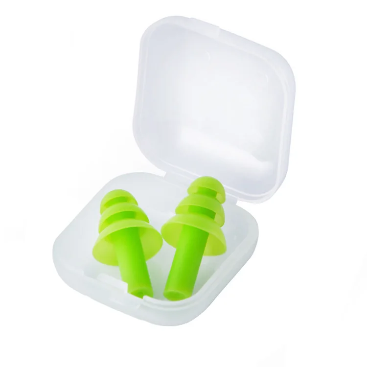 Reusable Silicone Ear Plugs Waterproof Noise Reduction Earplugs for Party