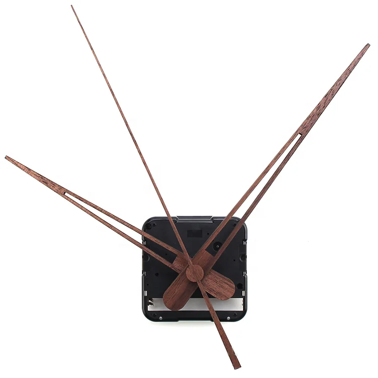 Wall clock solid wood pointer high torque quartz accessories black walnut scale clock hand