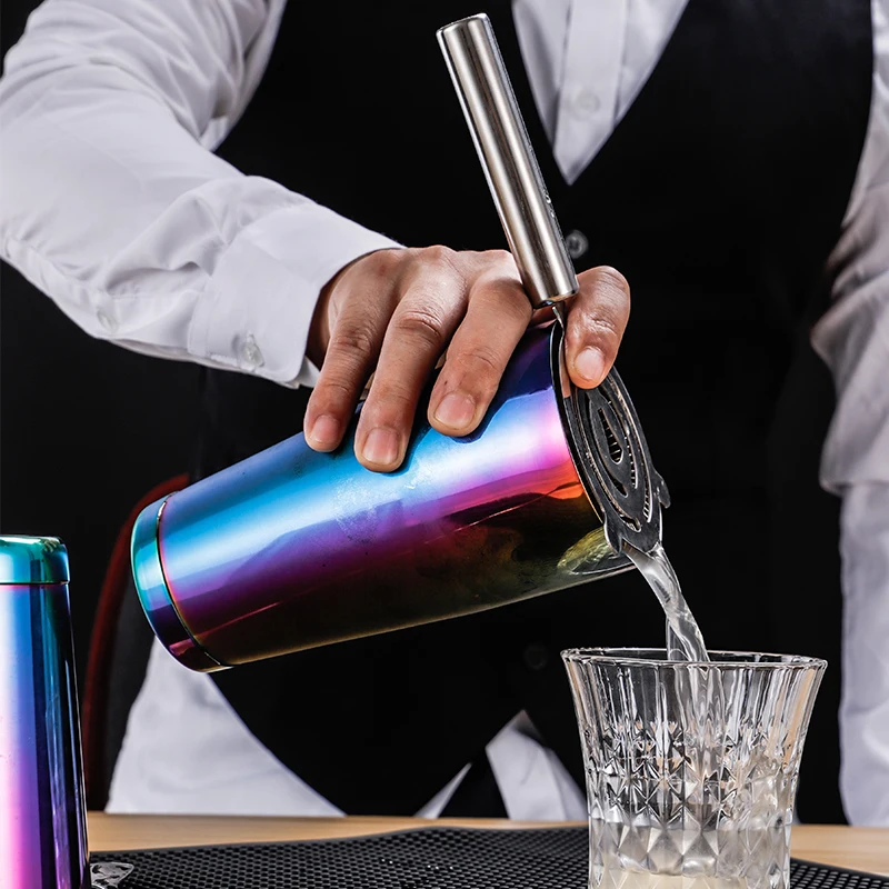 28oz + 18oz (850+550ml) Boston Cocktail Shaker Bar Set Koriko Weighted Tin-on-Tin Shaking Tins Stainless Steel Shaker Kit
