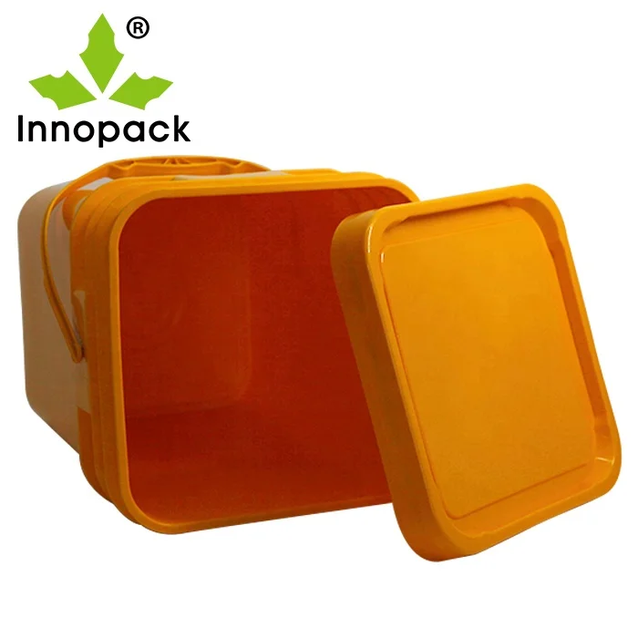 Factory wholesale 15L 20L Plastic paint Bucket with Handle and Lid plastic pail