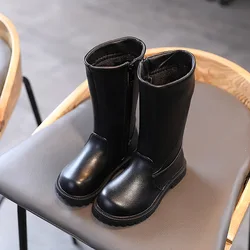 2022 Hot Selling Low MOQ Wholesale Winter Kids Boots Anti-Slip and Comfortable Zipper Style High-top Snow Martin Boots