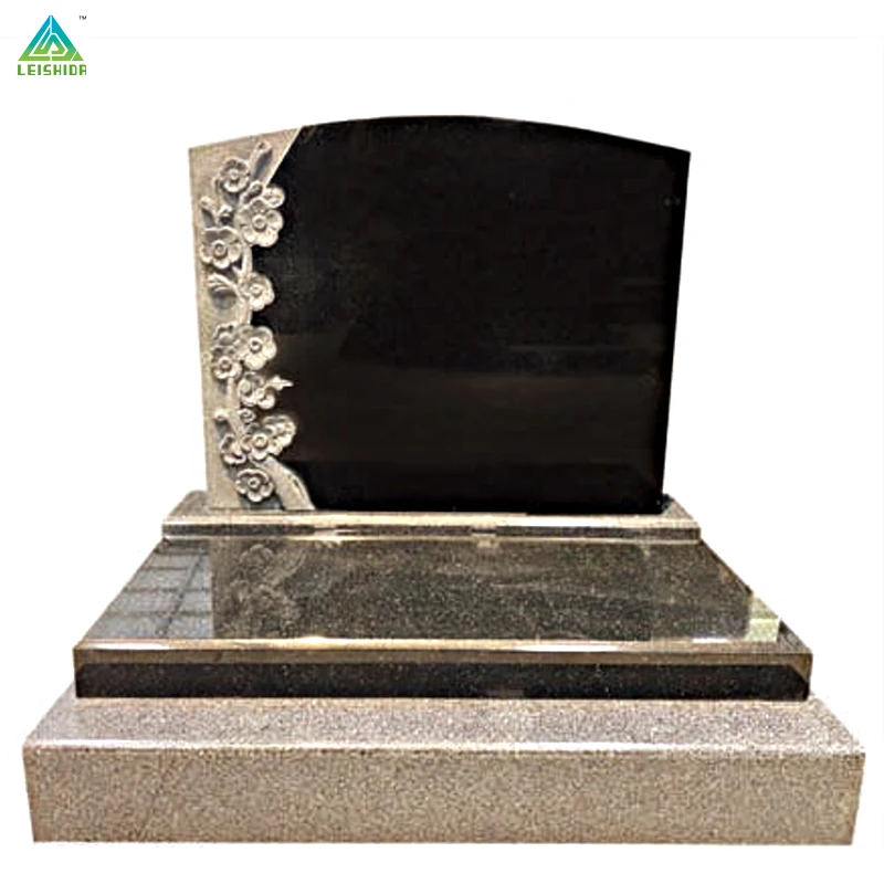 China Factory Polished Smooth Granite Weeping Outdoor Tombstone Block Stylish Industrial Design for Sale