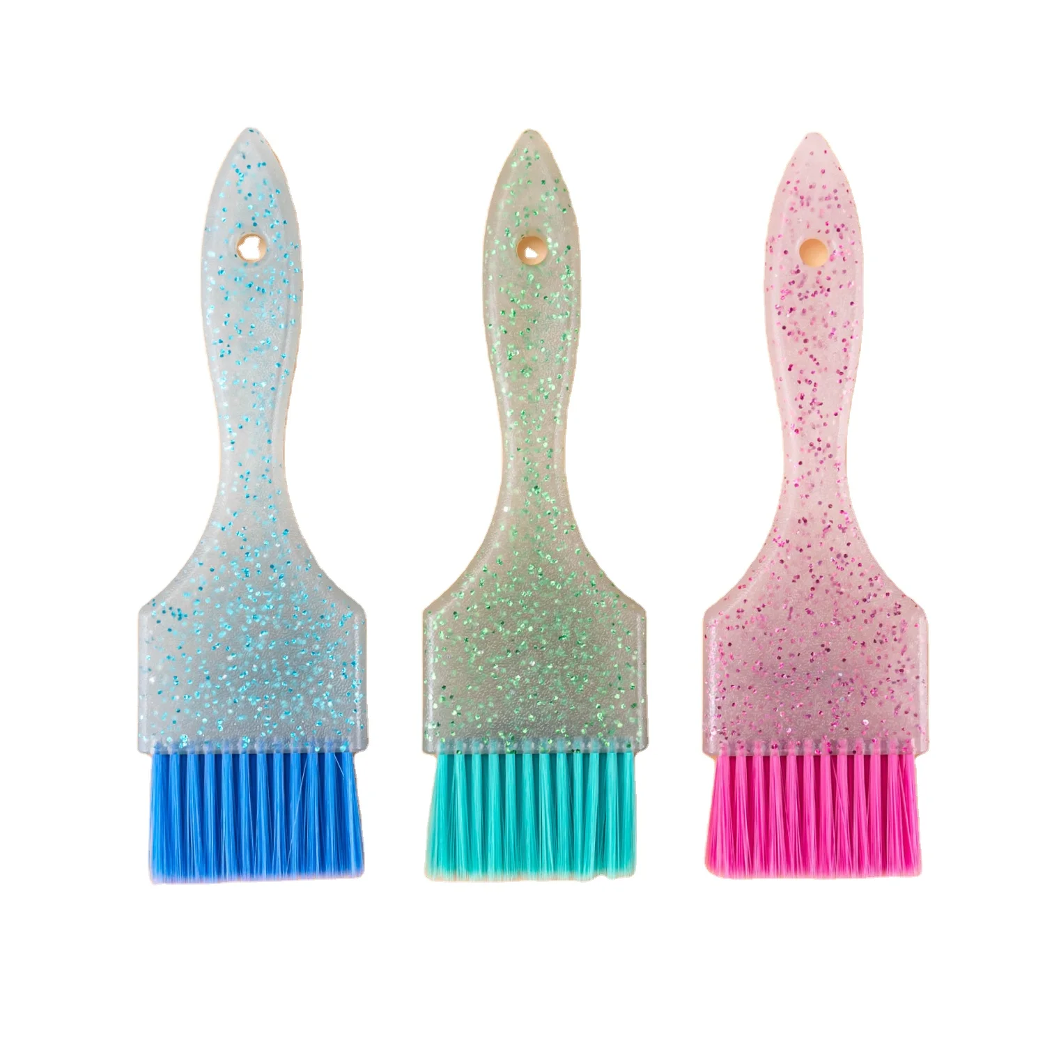 Coloring Hair Dye Brushes Plastic Easy Clean Mixing Bowl Home Salon Barber Tinting Brush Hairdressing DIY Haircut Accessories