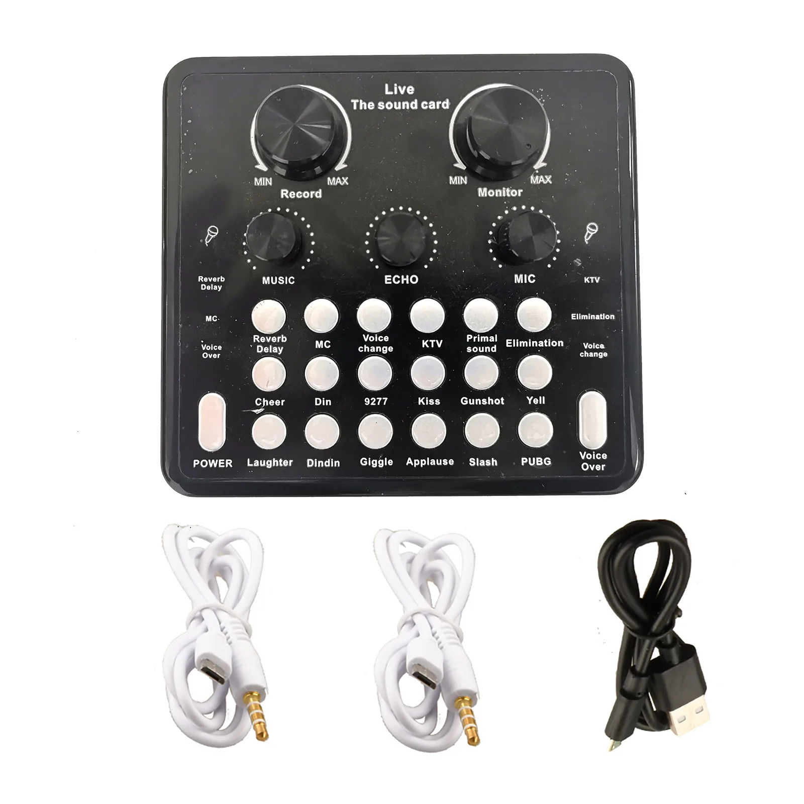 V7 живой звук Звуковая Карта BT 800 мА/ч, USB Перезаряжаемый многофункциональный с несколькими звуковыми эффектами dj микшер доска