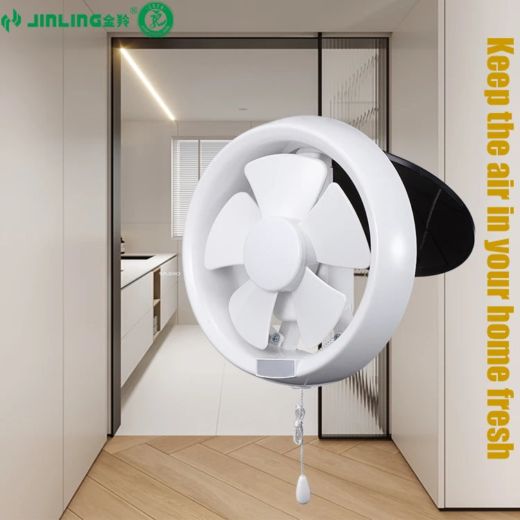 Round ventilating fan AS back cover round ventilation fan Pull cord switch control 6 inch kitchen window mounted  exhaust fan