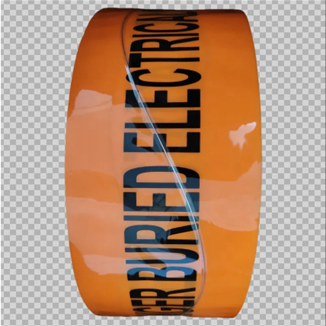 Orange ELECTRICITY 316 Grade Stainless Steel Wire Tracer Detectable Underground Tape