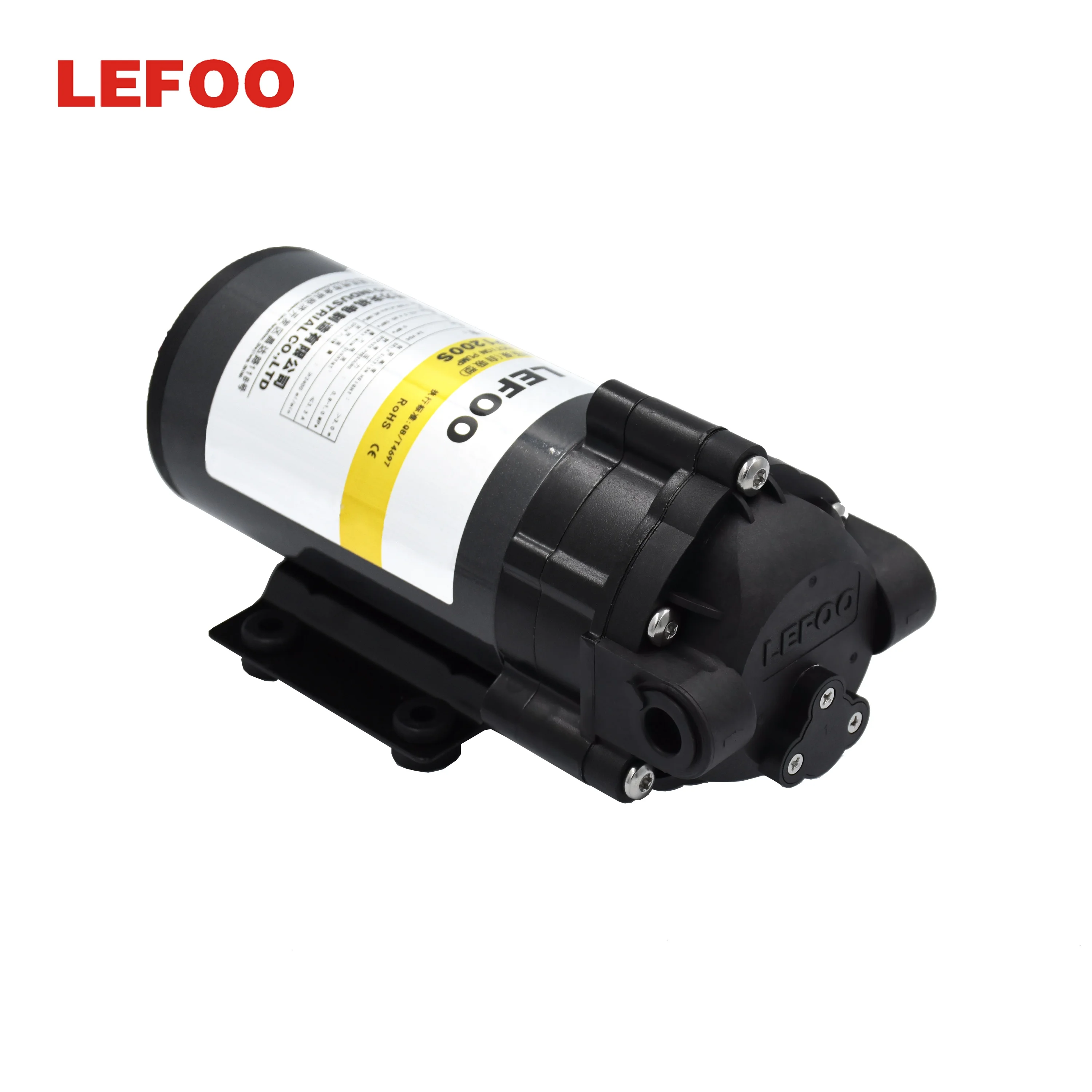 LEFOO Original Manufacturer 200 GPD Self Priming RO High Pressure Pump Diaphragm Booster Pump