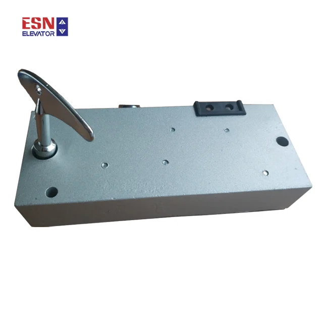 Elevator door lock swing door