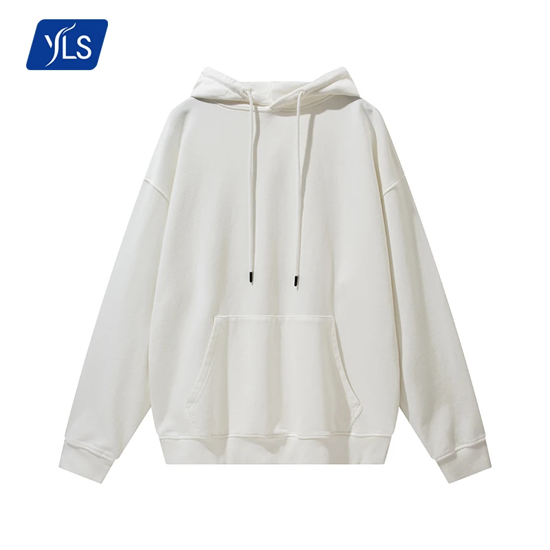 YLS 2021 Wholesale New Loose Size 380gsm French terry  Basic Stereo Hoodie Logo Custom Hoodie Hip Hop Cotton Blanket Hoodies