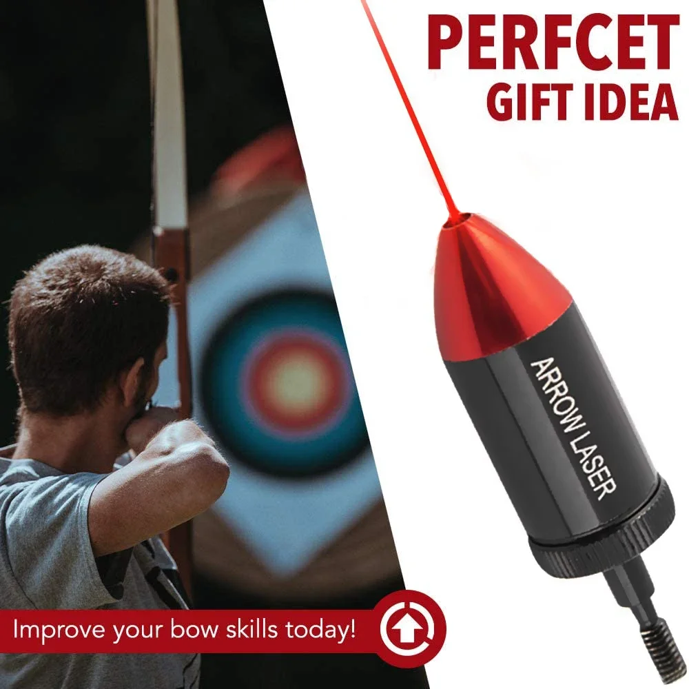 Arrow Laser Sight Tactical Archery Bore Sight Red Dot Laser for Compound Bow Crossbow