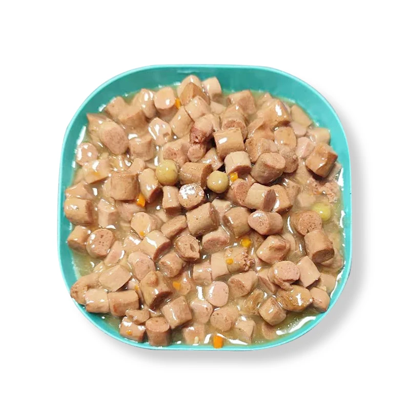 Canned Pet Food 375 g Various Flavor Pet Cans Custom Logo Label Meat Particles Canned Dog Food