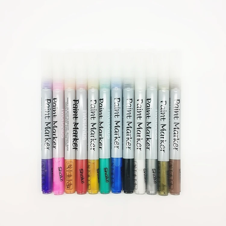 12 видов цветов акриловые краски Маркеры Ручка Комплект