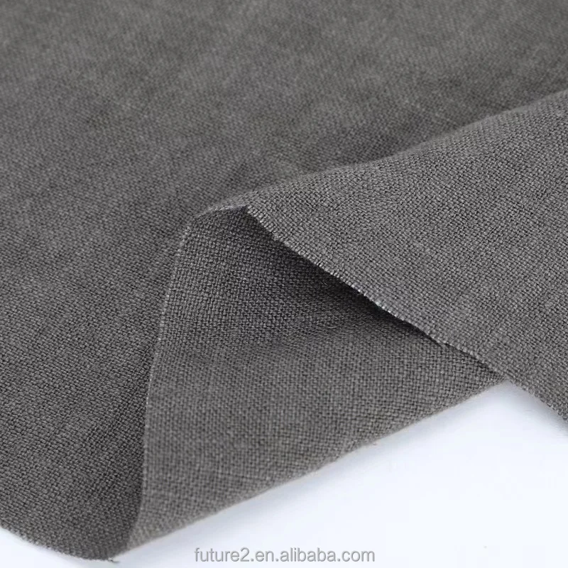 GF Shaoxing Textile Sale Cheap Hand Feel Soft Poplin Fabric Musselin 55 Linen 45 Viscose Fabric For Garment Fabric