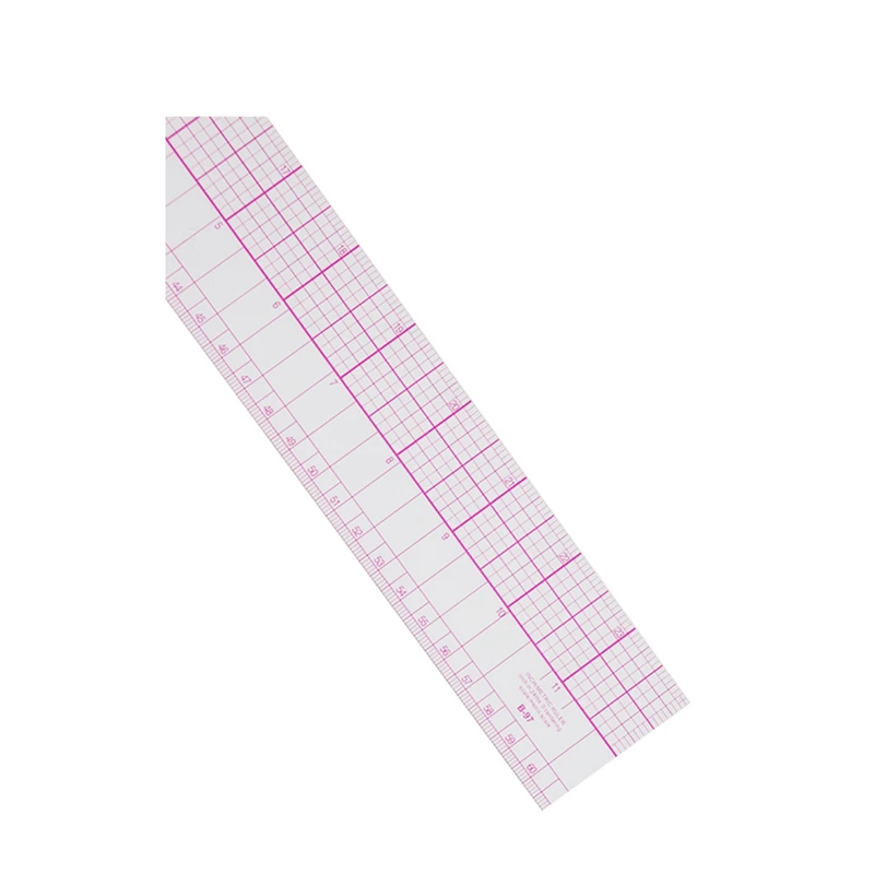 Hot Sale 60cm/23inch Transparent Scale Plastic Straight Sewing Ruler #B97