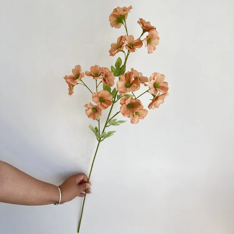 High End Artificial Asiatic Apple Silk Flower Artificial Long 82cm Decorative Silk Flowers
