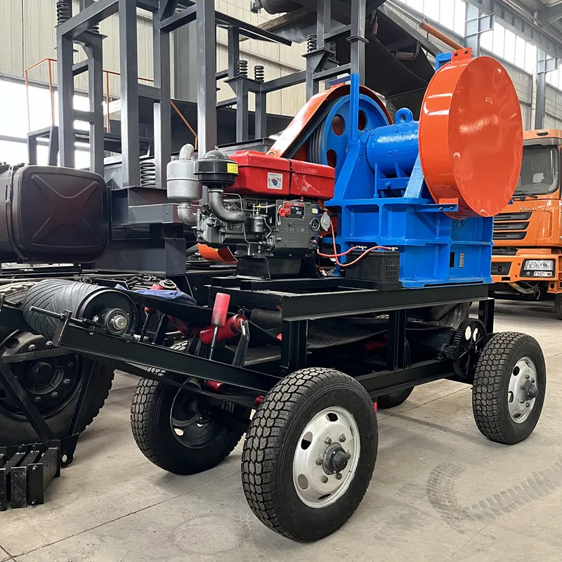 Factory direct jaw crusher with conveyor and feeder Mobile crusher with screen Hot sale in Africa  PE250*400 rock crusher