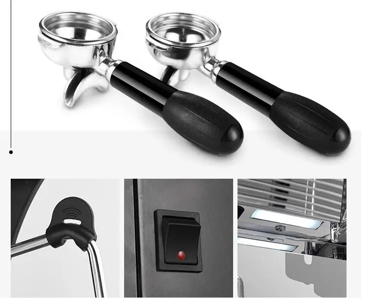 Кофеварка E61 с двумя группами Итальянская эспрессо полуавтоматическая Коммерческая Профессиональная Кофемашина С вспенивателем молока