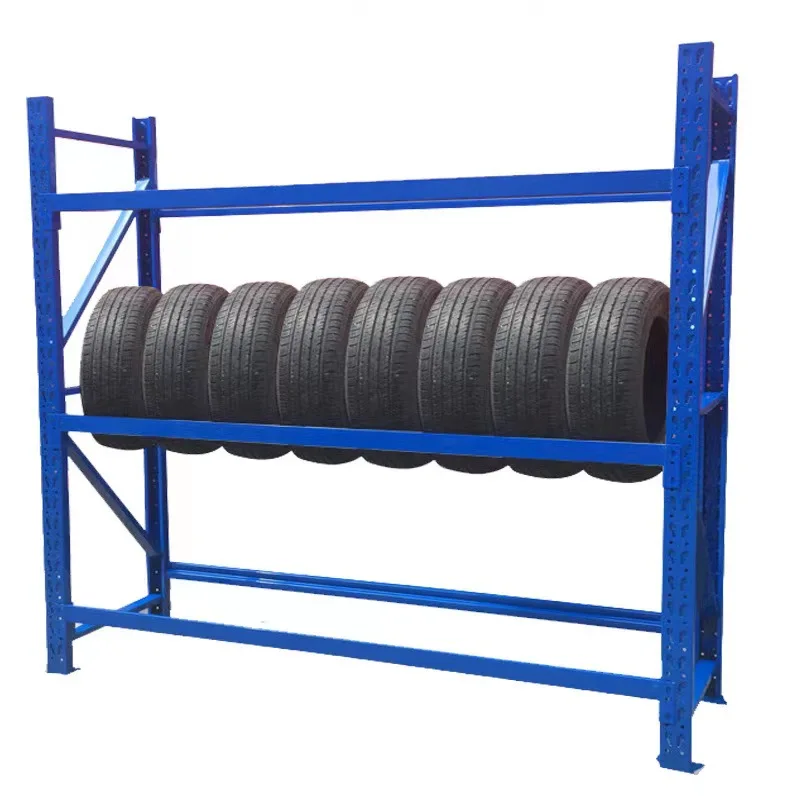 Peterack Steel Wheel Car Tire Display Rack Stackable Heavy Truck Tire Motorcycle Spare Tyre rack