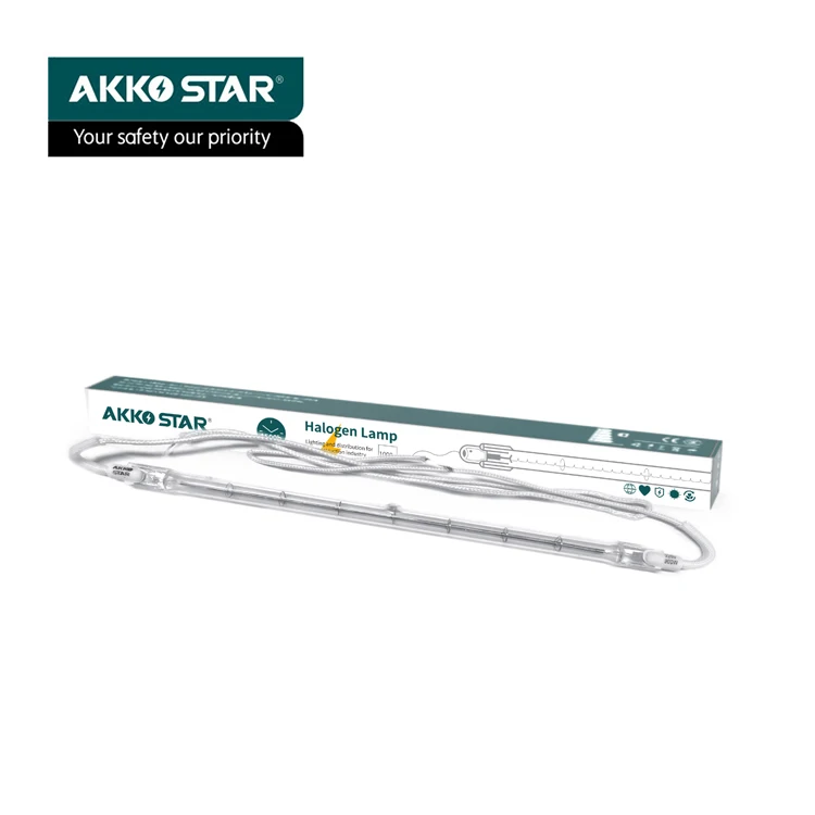  Akkostar 500w 1000w Halogen lamp halogen lighting for industrial