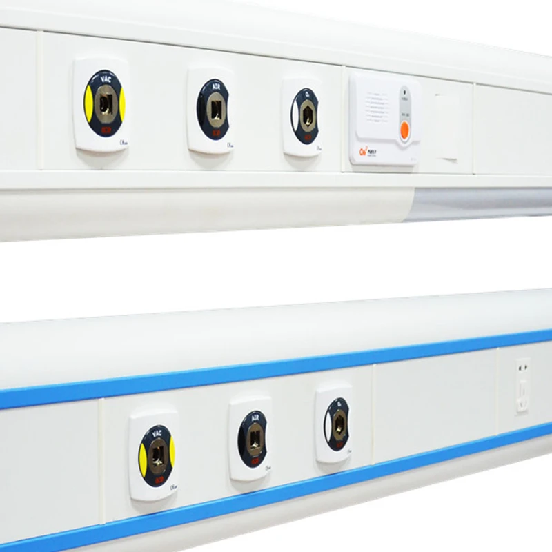 Oxygen Outlet Hospital Bed Spare Parts Medical Gas Equipments Bedhead Panel Hospital Bed Head Unit Price