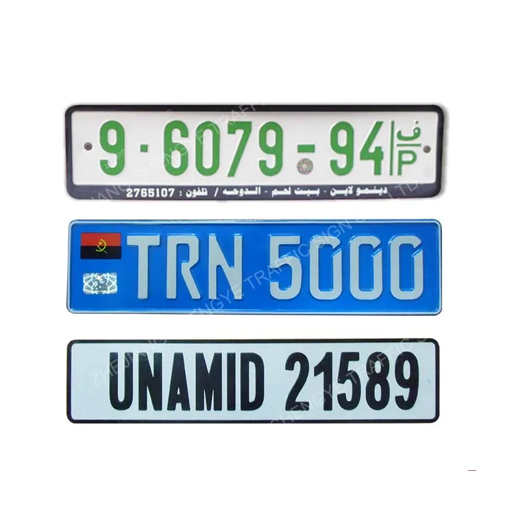 Пользовательский Европейский алюминиевый светоотражающий тисненый автомобильный номер российский номерной