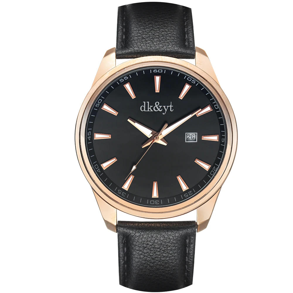 Top Selling Business Minimalist Watch Men Custom Logo Genuine Leather Strap Most Expensive Watch Luxury Watch Case Steel