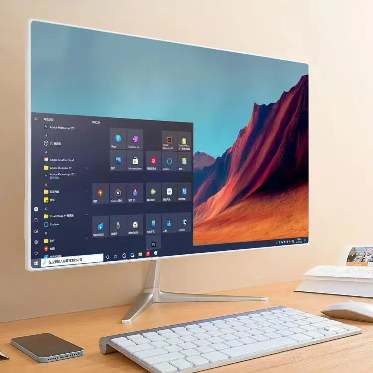 24Inch All In One 2K Monitor Pc Computer Gaming Computer Hardware Software All In-One-Computers