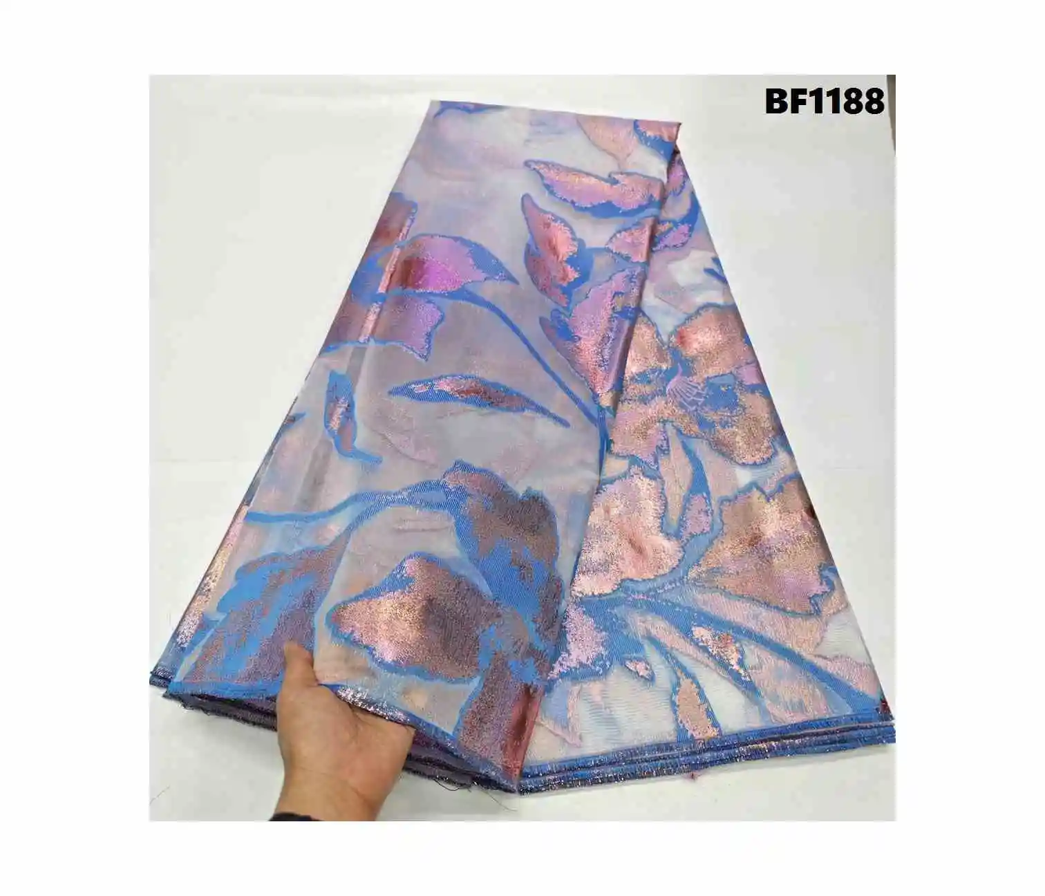 Embroidery High Quality george lace fabric african Brocade Fabric Damask Lace Dress