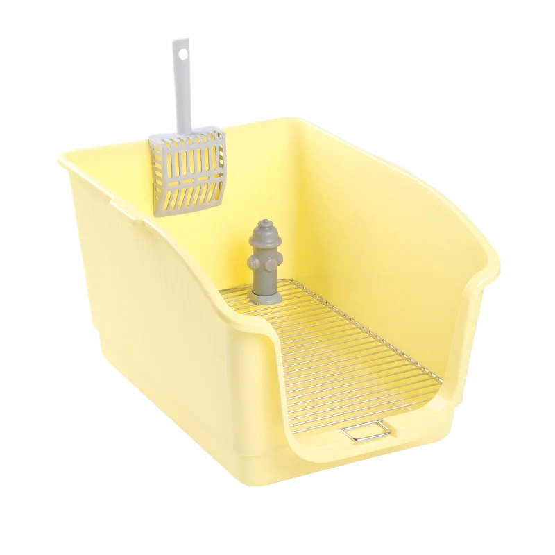 Jiefan High Fence Toilet Super Large Stainless Steel Mesh Anti Urine Splash Small and Medium-sized Dog Potty Pet Supplies Wholes
