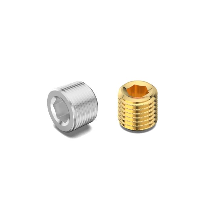 Z94 brass 304 hex socket stainless steel oil throat pipe tubing screw plastic injection mould cooling plug