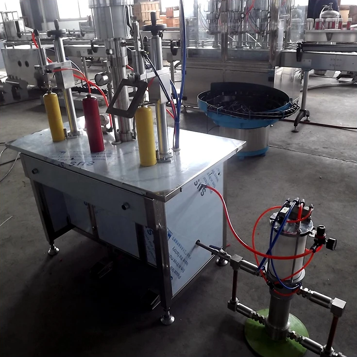 Полуавтоматический газовый наполнитель машина для розлива пропановых бутылок