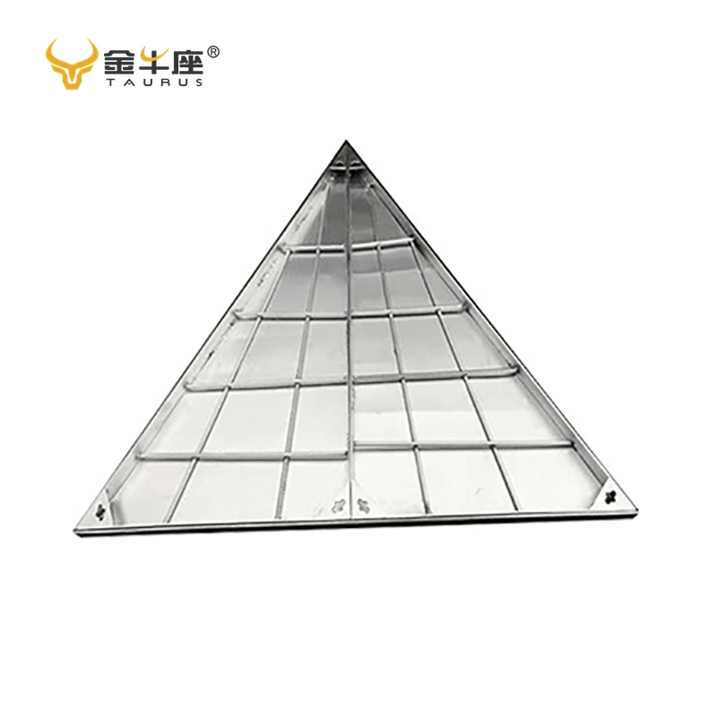 Strong Corrosion Resistance Drain Grate Frames Floor Hatch Invisible Recessed Stainless Steel Invisible  Manhole Cover