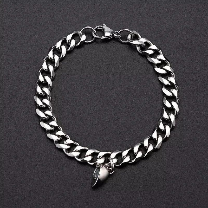 2pcs 2022 New Design Magnetic Couple Bracelets For Lover Men Women Love Chain Link Bangle Charm Bracelet