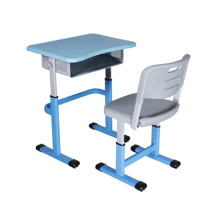 Design Plated Portable Lounge Furniture School Metal Plastic Desk and Chair