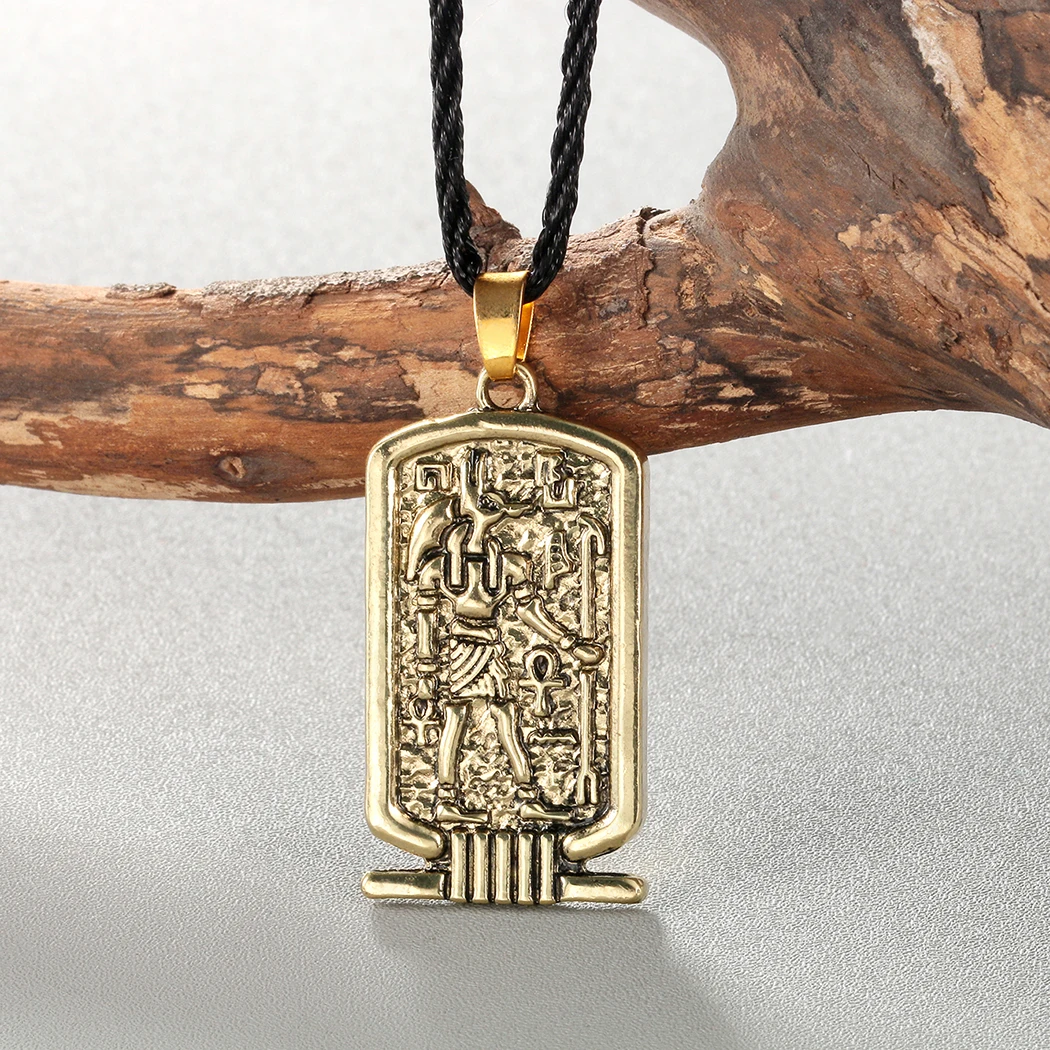 Women Anubis Pendant Necklace Ancient Egypt Religious Jewelry Egyptian Hieroglyphs Awesome Men Necklace Fashion Egypt Charm
