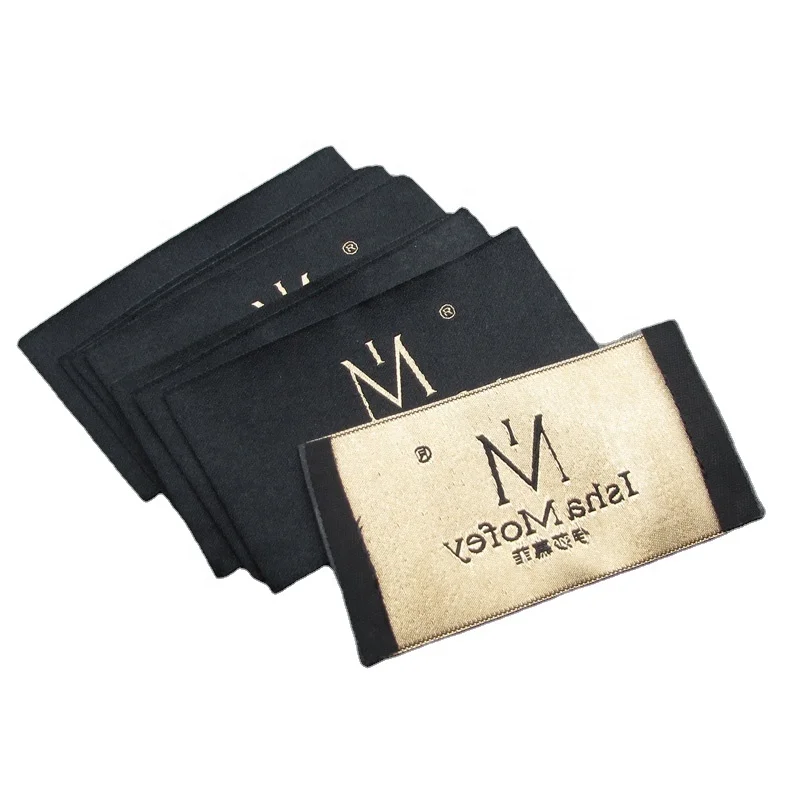 damask custom garment woven label for clothing