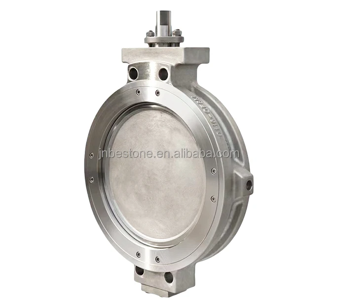 Bestone OEM Customized DN100 High Performance Wafer double eccentric WCB Butterfly Valve for natural gas