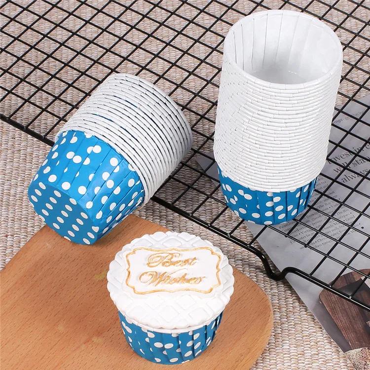 
50PCS Mini Cupcake Liners Paper Round Cake Baking Cups Muffin Cases Home Party Wedding Caking Tools 