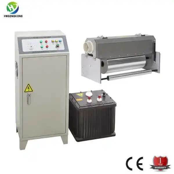 Corona treater for metallic film/ceramic corona /ceramic electrode