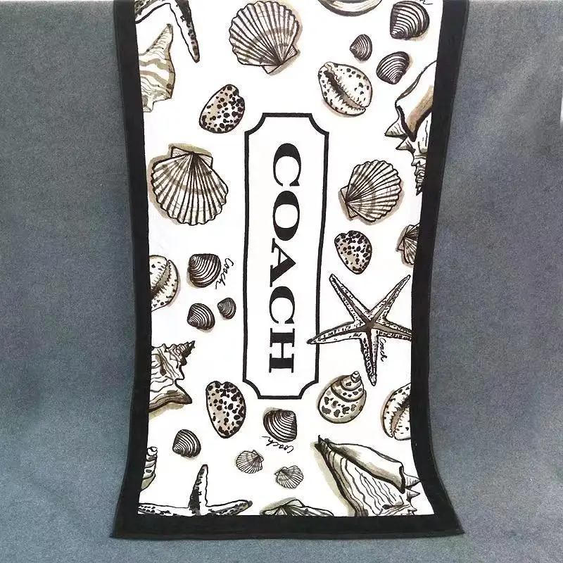 High quality and cheap price cotton gift towel sets wholesale reactive printed custom logo beach towel for kids bathroom use