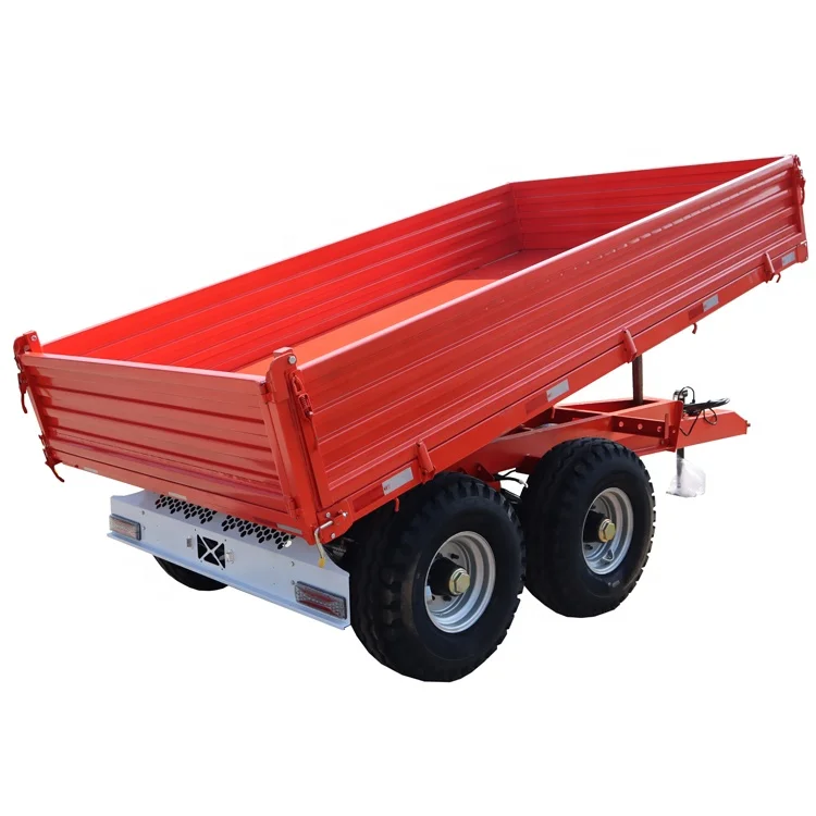 Hydraulic Dump Trailer 6Ton Farm Trailer Double Axle