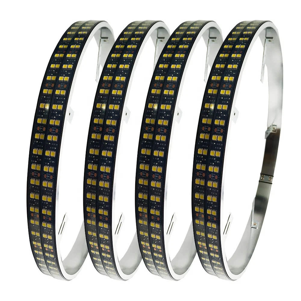 Universal Adjustable Size Quad Row RGBW Color  Wheel Well Rim Light Ip68 Rim Light Car Tire Lights For Off Road UTV ATV Truck