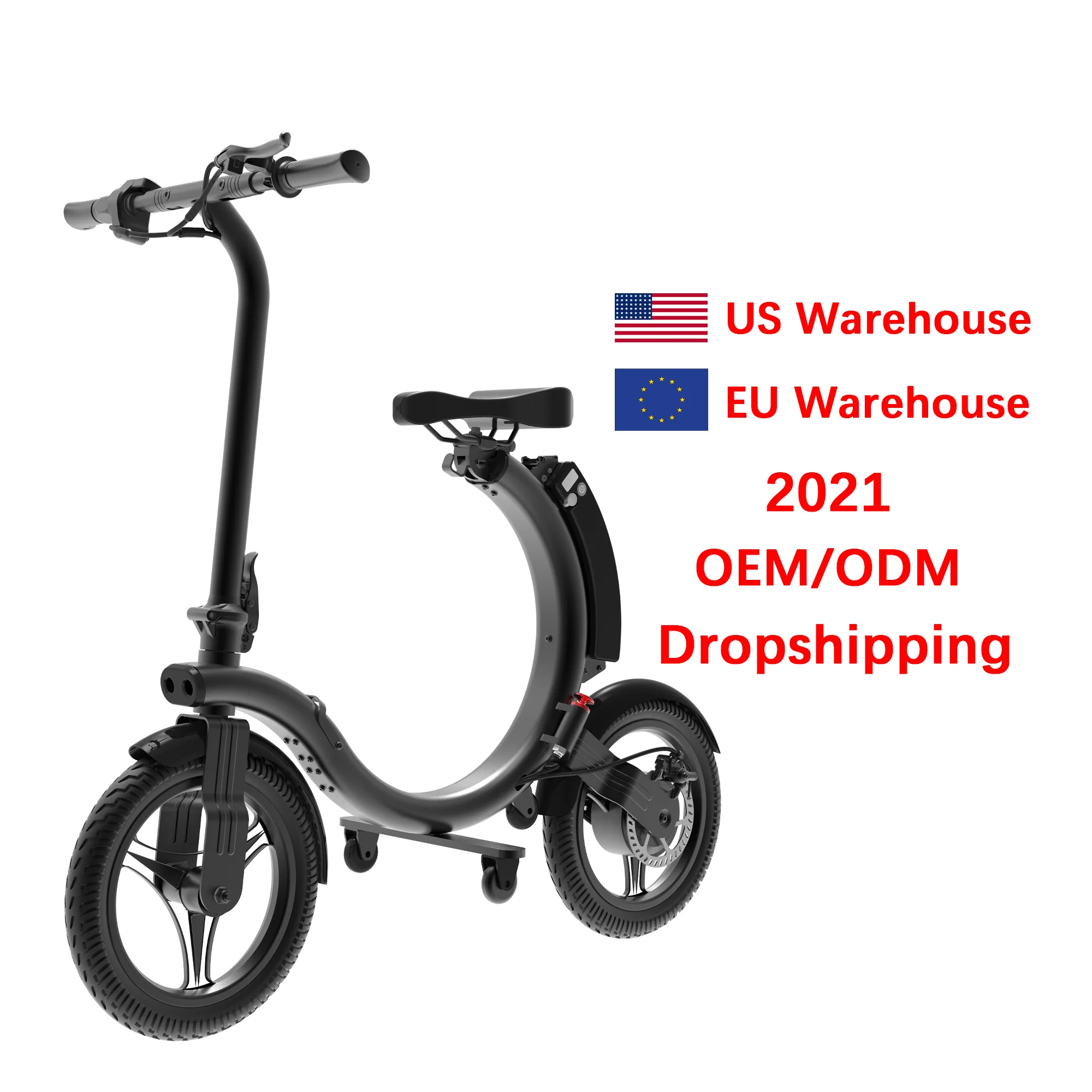 Free shipping fast delivery USA warehouse removable lithium batter electric bike full folding bike 14inch 250W 36V 5.2Ah E-bike